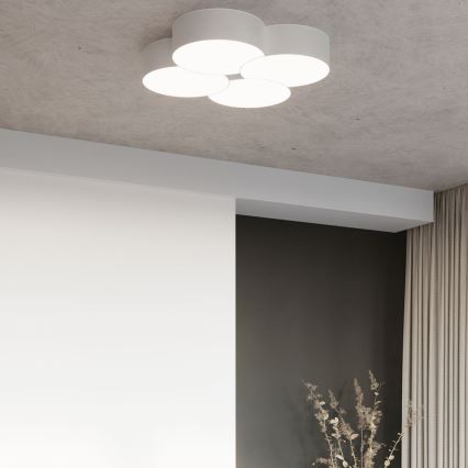 Taklampa  CIRCLE 6xE27/60W/230V vit