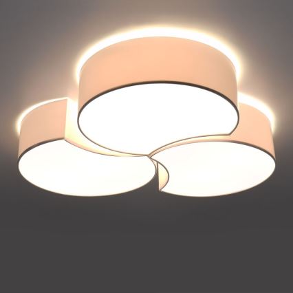 Taklampa  CIRCLE 6xE27/60W/230V vit