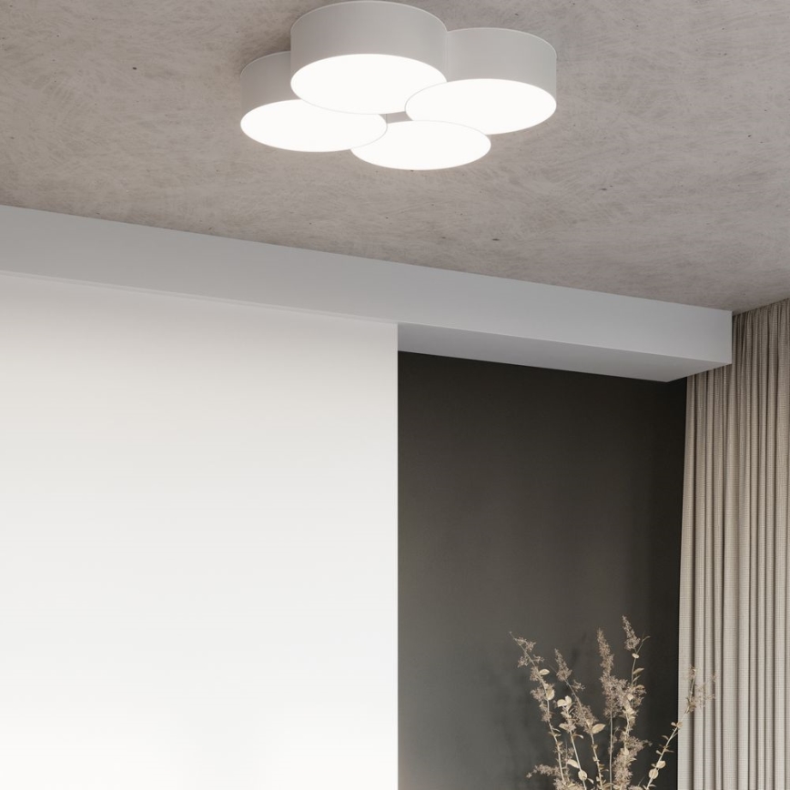 Taklampa  CIRCLE 8xE27/60W/230V vit 