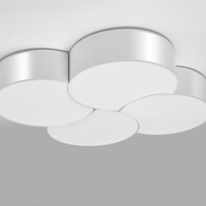 Taklampa  CIRCLE 8xE27/60W/230V vit 