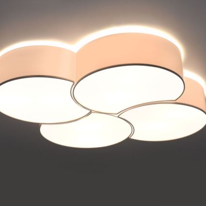 Taklampa  CIRCLE 8xE27/60W/230V vit 