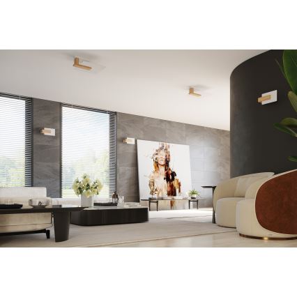 Taklampa LAPPO 2xE27/15W/230V beige