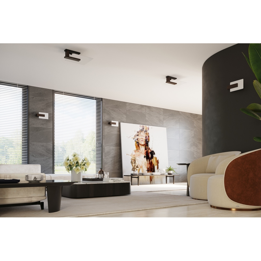 Taklampa LAPPO 2xE27/15W/230V wenge