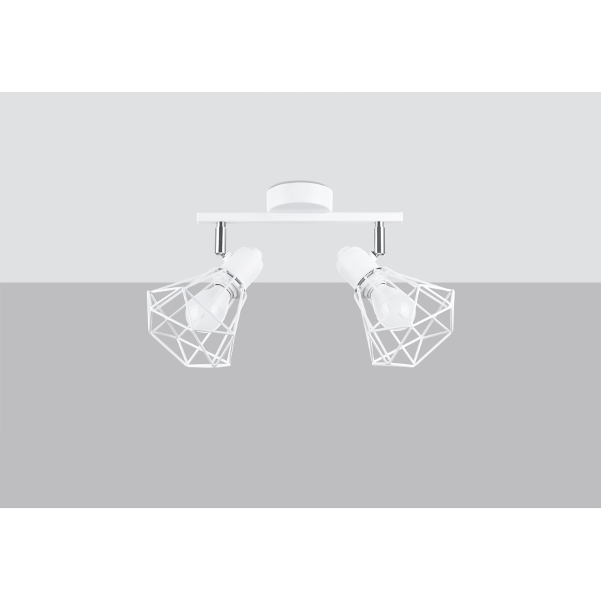 Spotlight ARTEMIS 2xE14/40W/230V vit