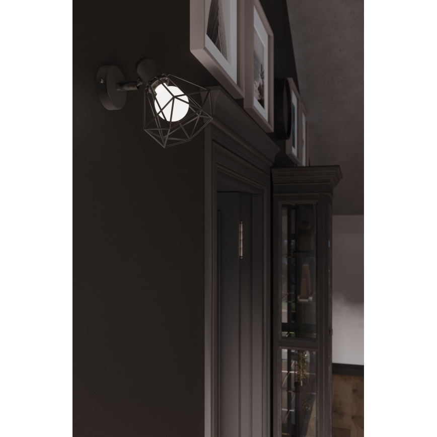 Väggmonterad spotlight ARTEMIS 1xE14/40W/230V svart