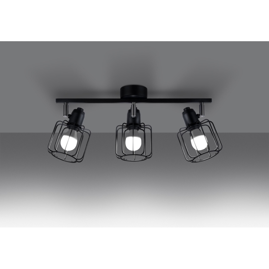 Spotlight BELUCI 3xE14/40W/230V svart