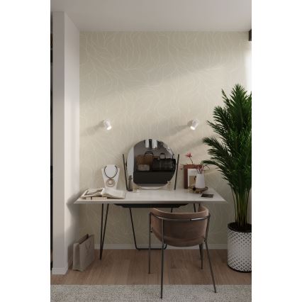 Väggmonterad spotlight LEMMI 1xGU10/40W/230V vit