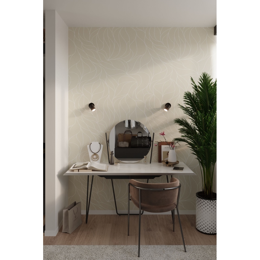 Väggmonterad spotlight LEMMI 1xGU10/40W/230V svart