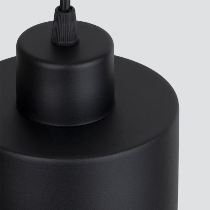 Taklampa på kabel SAVAR 1xE27/60W/230V svart