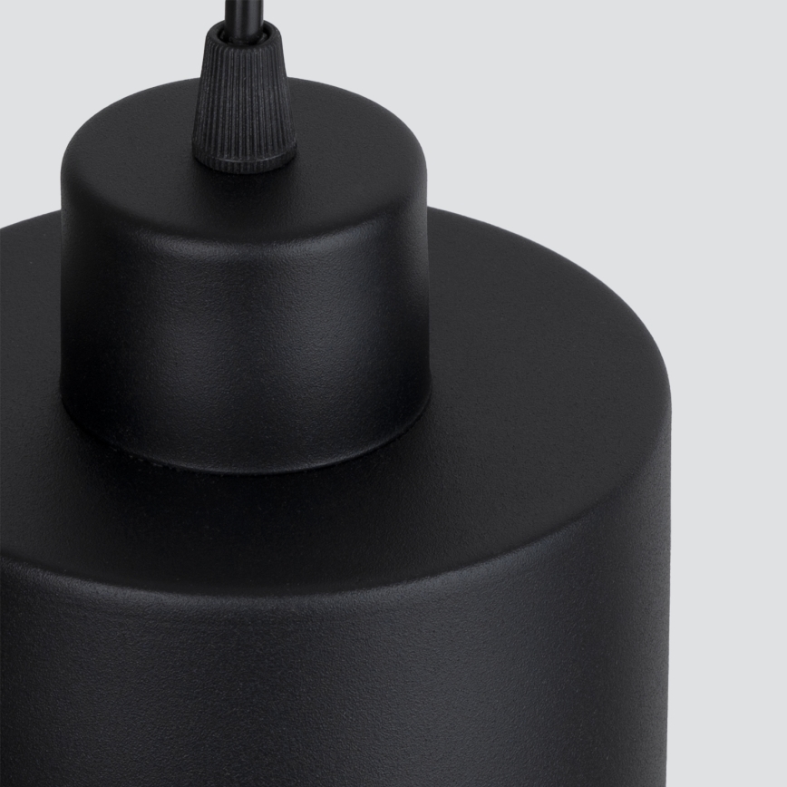 Taklampa på kabel SAVAR 1xE27/60W/230V svart