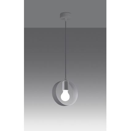 Taklampa på kabel TITRAN 1xE27/60W/230V vit