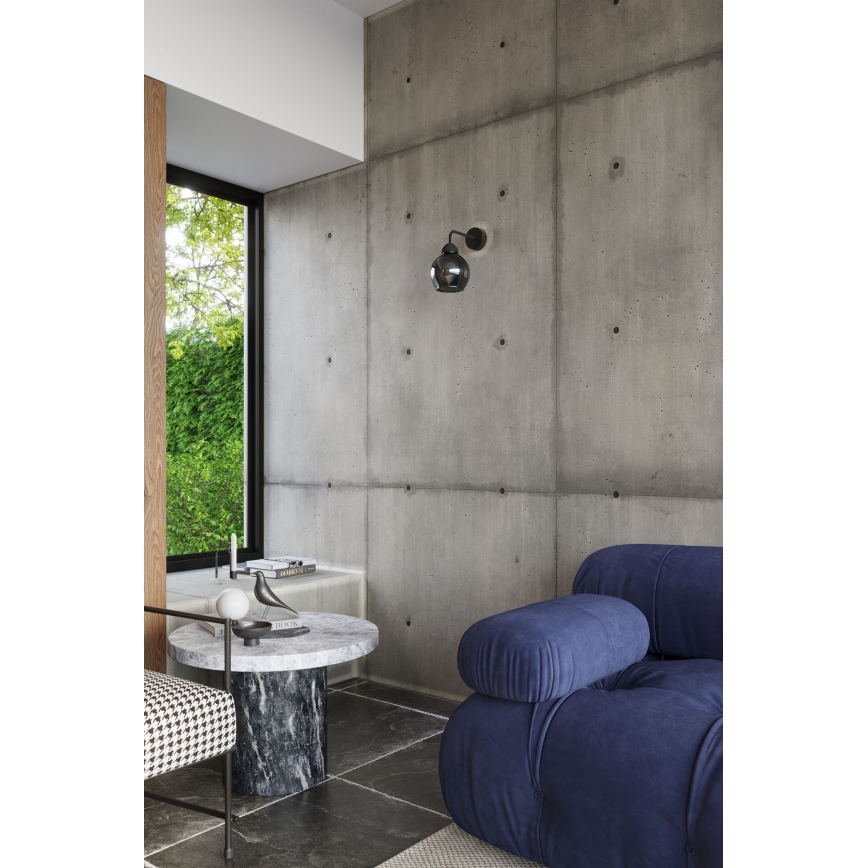 Vägglampa ALINO 1xE27/60W/230V svart