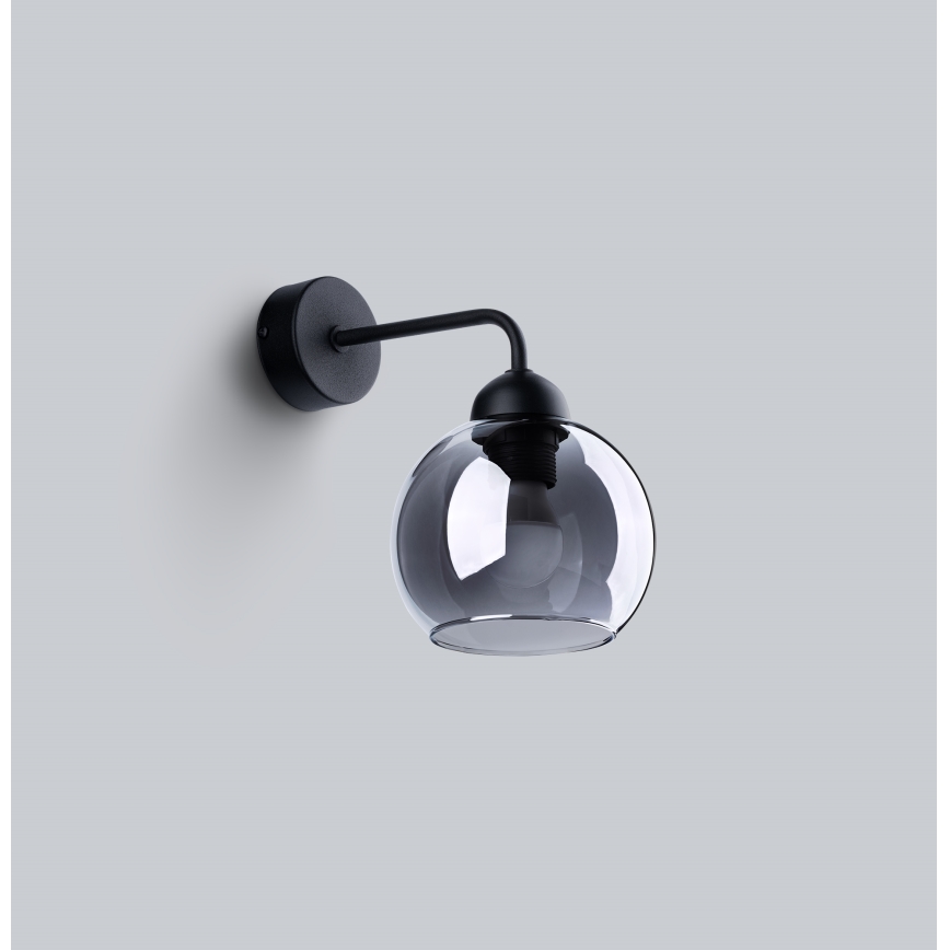 Vägglampa ALINO 1xE27/60W/230V svart