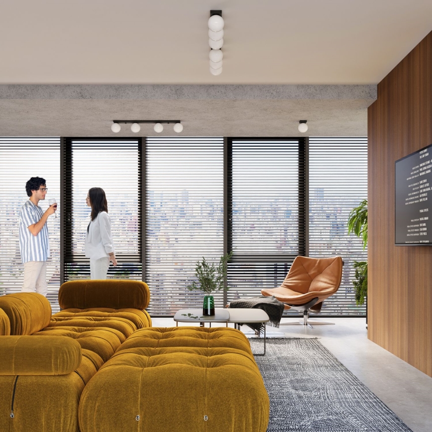 Taklampa YOLI 1xG9/12W/230V svart