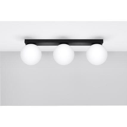 Taklampa YOLI 3xG9/12W/230V svart