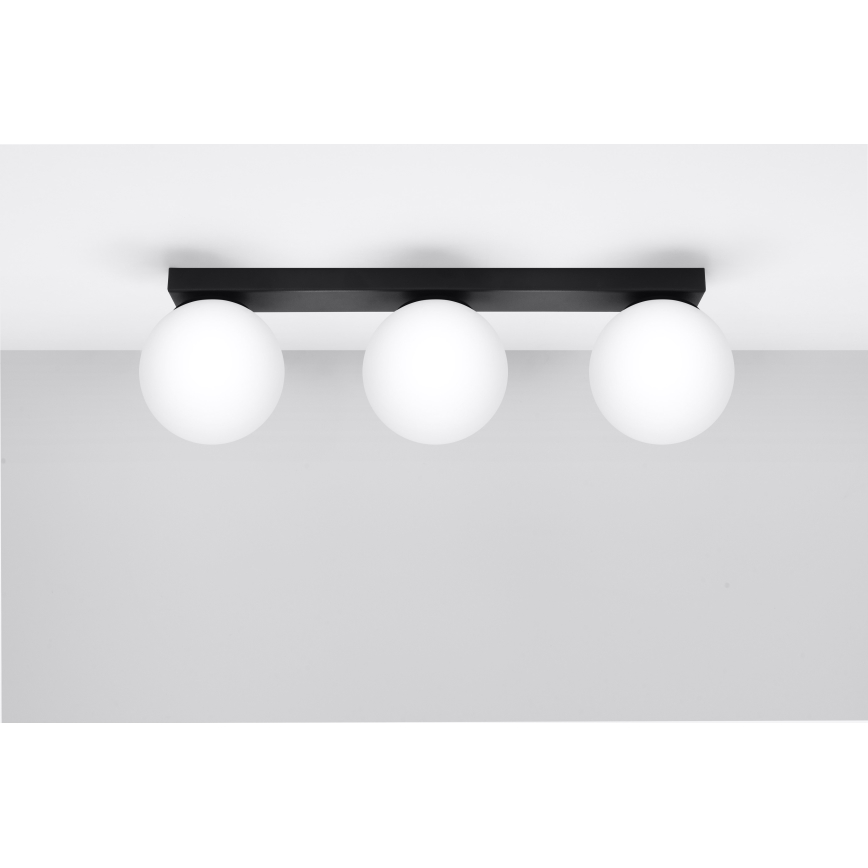 Taklampa YOLI 3xG9/12W/230V svart