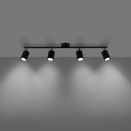 Spotlight LEMMI 4xGU10/10W/230V svart