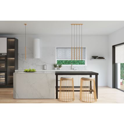 Ljuskrona med textilsladd PASTELO 3xG9/8W/230V guld