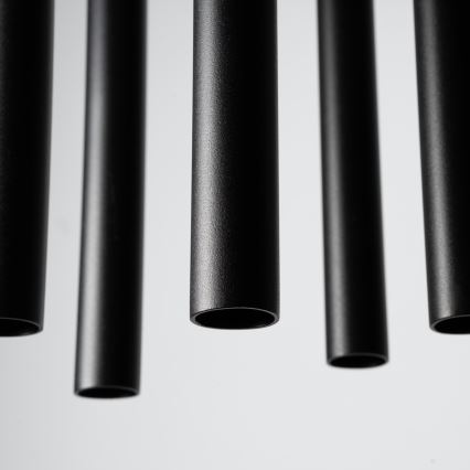 Ljuskrona med textilsladd PASTELO 5xG9/8W/230V svart