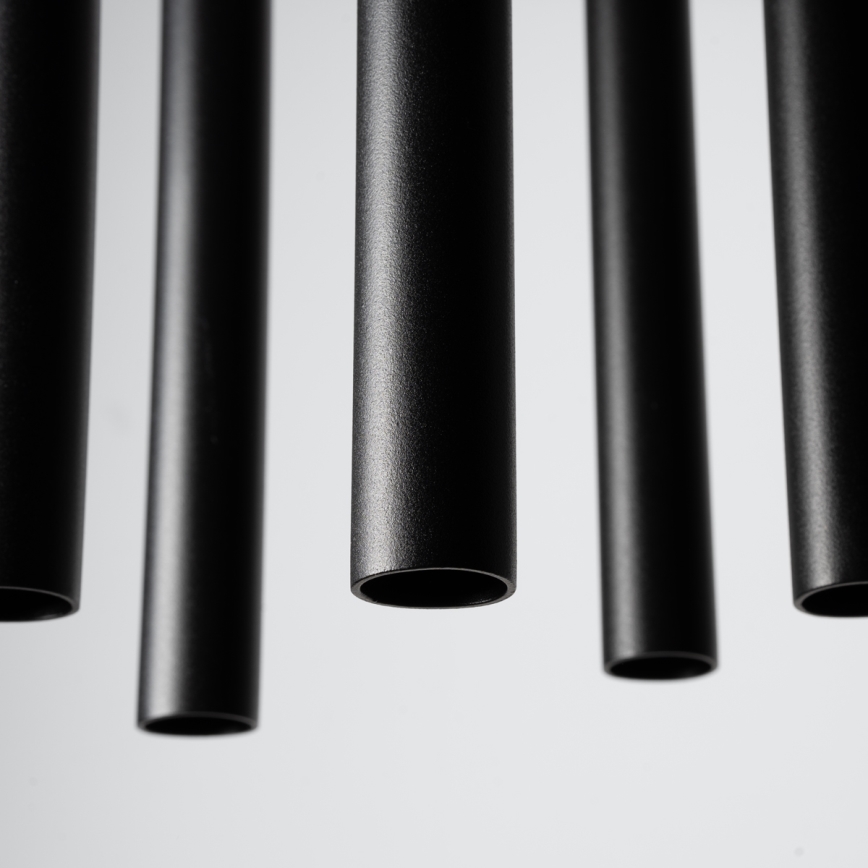 Ljuskrona med textilsladd PASTELO 5xG9/8W/230V svart