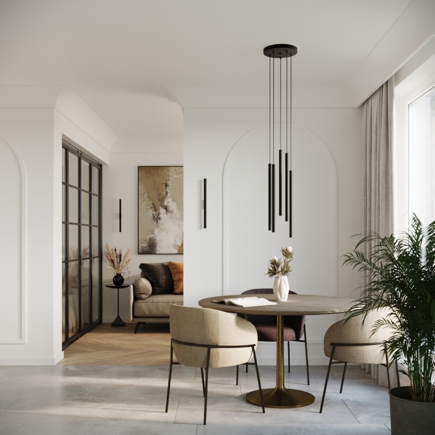 Vägglampa PASTELO 2xG9/8W/230V svart