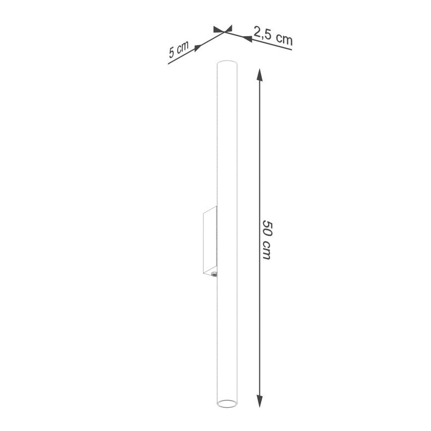 Vägglampa PASTELO 2xG9/8W/230V svart