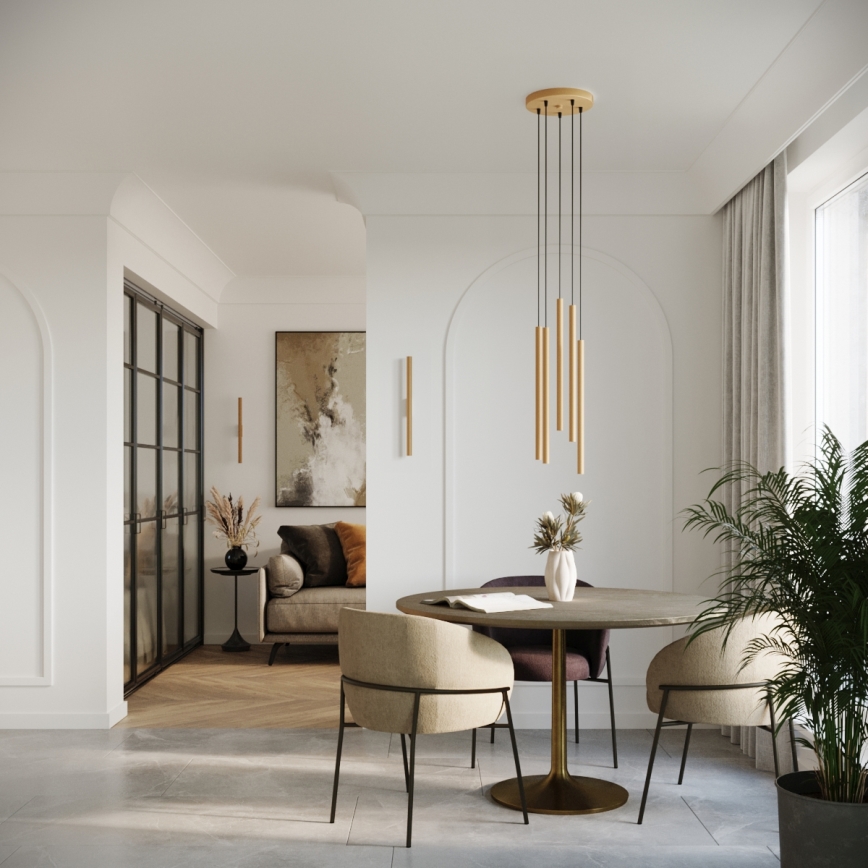 Vägglampa PASTELO 2xG9/8W/230V guld