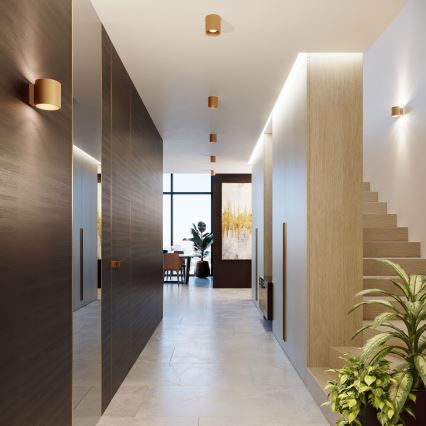 Väggspotlight ORBIS 1xG9/8W/230V guld