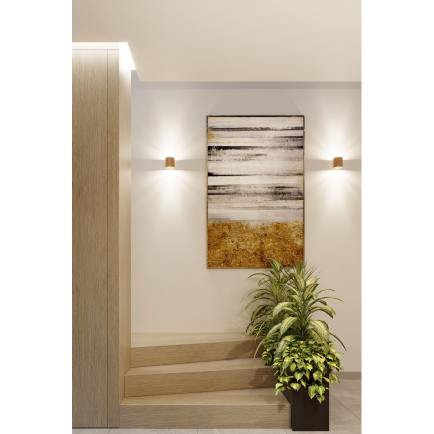 Väggspotlight ORBIS 1xG9/8W/230V guld