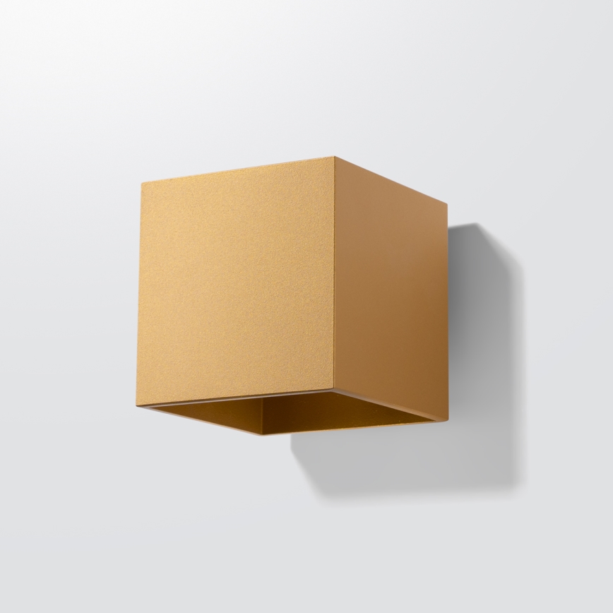 Väggspotlight QUAD 1xG9/8W/230V guld