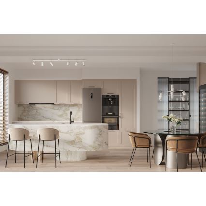 Ljuskrona med textilsladd LEMMI 6xGU10/10W/230V vit