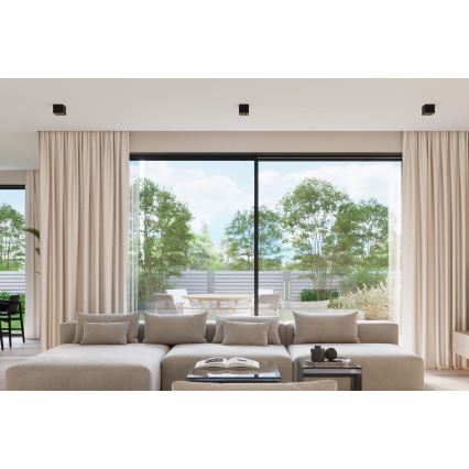 LED spotlight OZZY LED/16W/230V svart