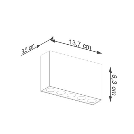 LED spotlight SOLE LED/11W/230V svart