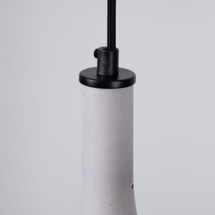 Ljuskrona med textilsladd REA 2xE14/12W/230V betong