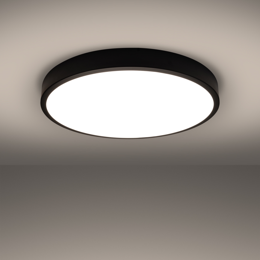 LED-taklampa ONYX LED/48 W/230 V Ø 60 cm svart