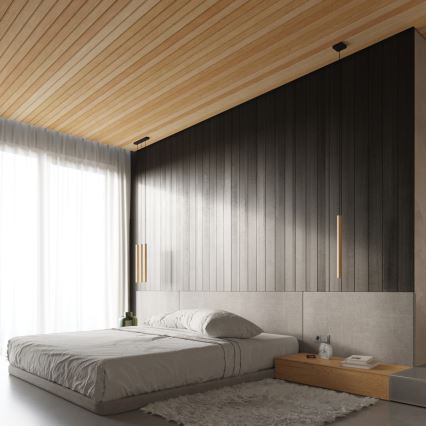 Ljuskrona med textilsladd PASTELO 3xG9/8W/230V bok