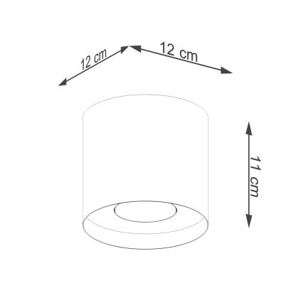 Spotlight MIKA 1xGU10/10W/230V grå