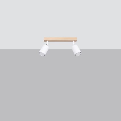 Spotlight VERDO 2xGU10/10W/230V vit/bok
