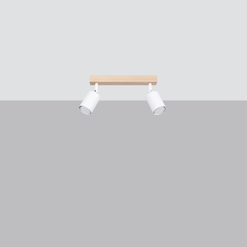 Spotlight VERDO 2xGU10/10W/230V vit/bok