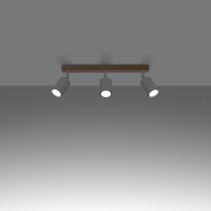 Spotlight VERDO 3xGU10/10W/230V vit/bok