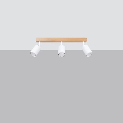 Spotlight VERDO 3xGU10/10W/230V vit/bok
