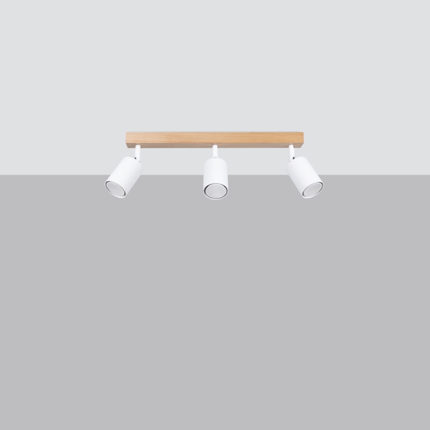 Spotlight VERDO 3xGU10/10W/230V vit/bok