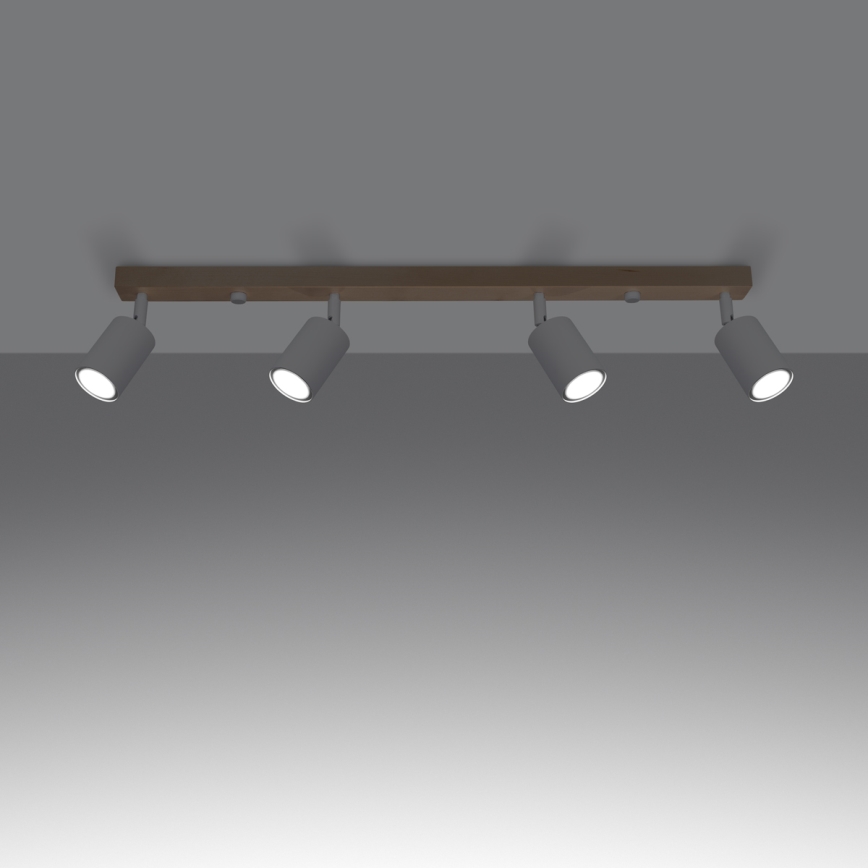 Spotlight VERDO 4xGU10/10W/230V vit/bok