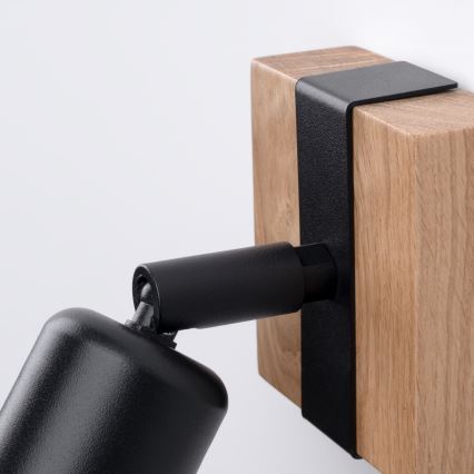 Spotlight ZUCA 1xE27/15W/230V svart/ek