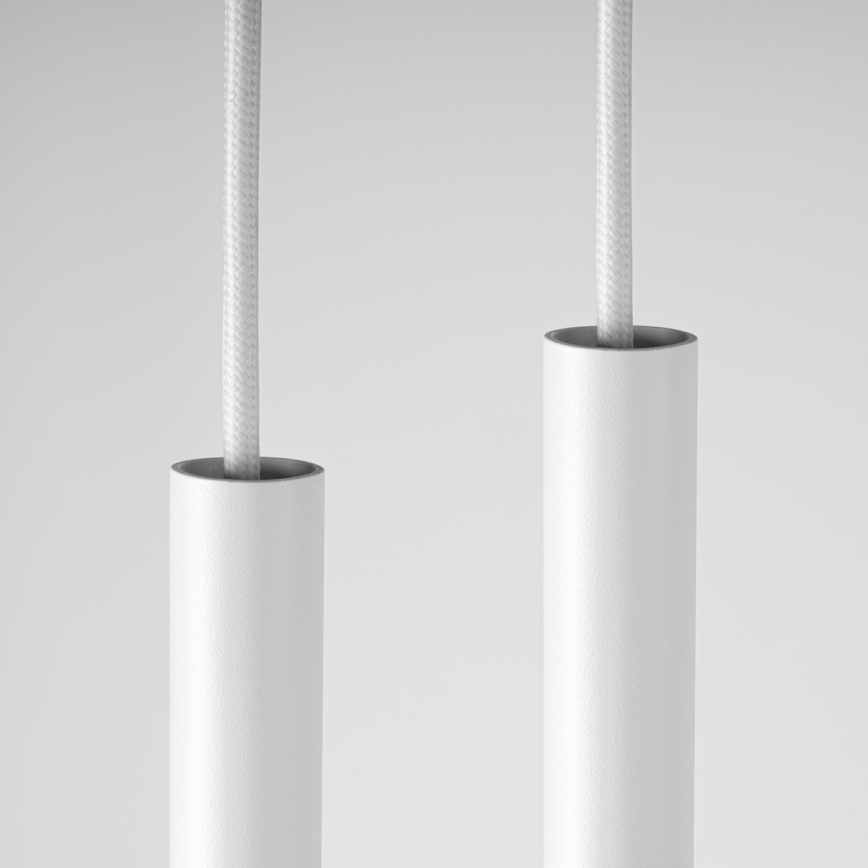 Ljuskrona med textilsladd PASTELO 2xG9/8W/230V vit