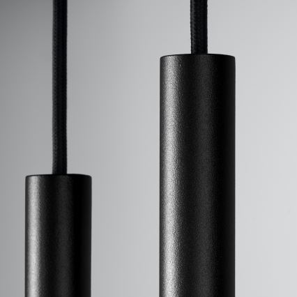 Ljuskrona med textilsladd PASTELO 2xG9/8W/230V svart