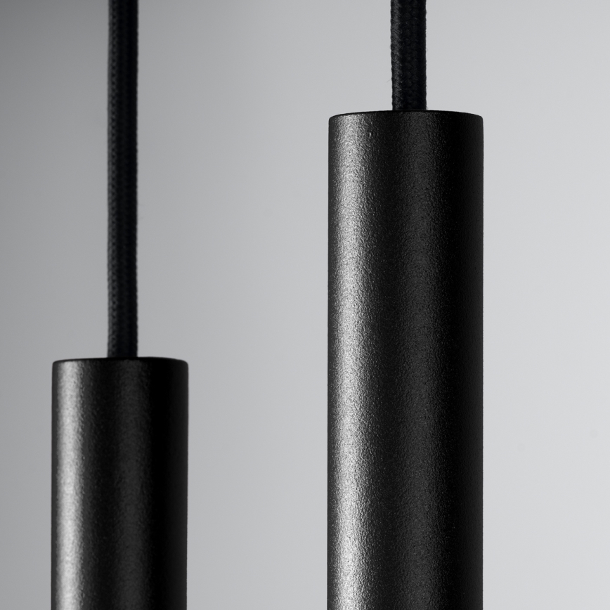 Ljuskrona med textilsladd PASTELO 2xG9/8W/230V svart