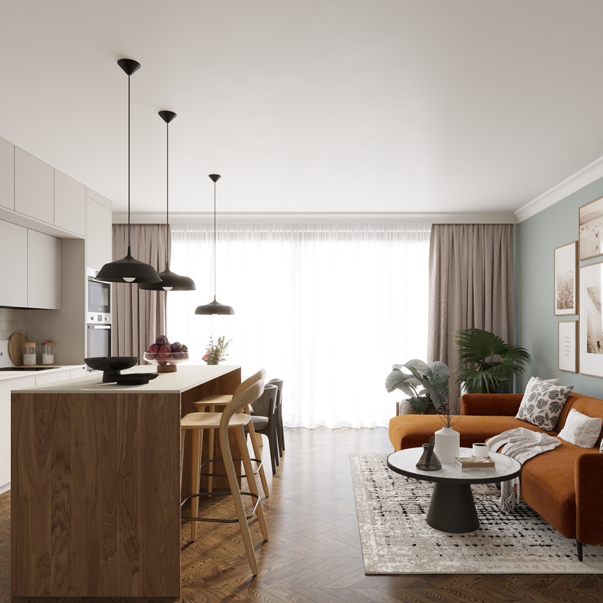 Ljuskrona med textilsladd GINA 1xE27/15W/230V diameter 38 cm svart