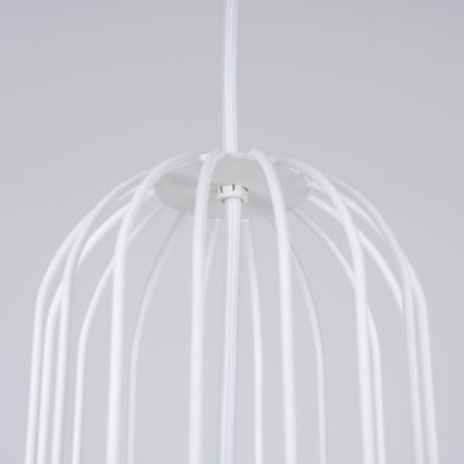 Ljuskrona med textilsladd BRINA 3xG9/8W/230V vit