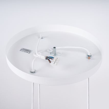 Ljuskrona med textilsladd BRINA 3xG9/8W/230V vit